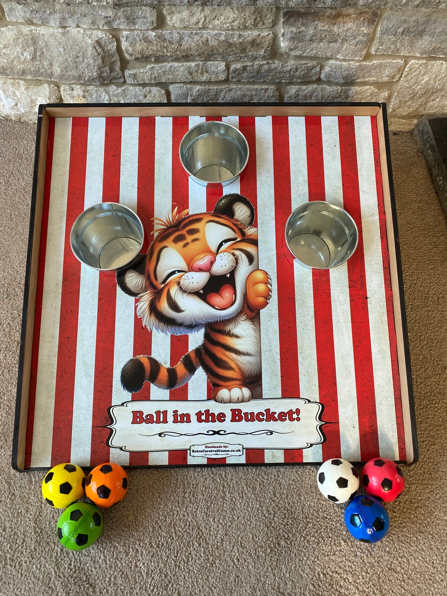 Tiger Ball in the Bucket