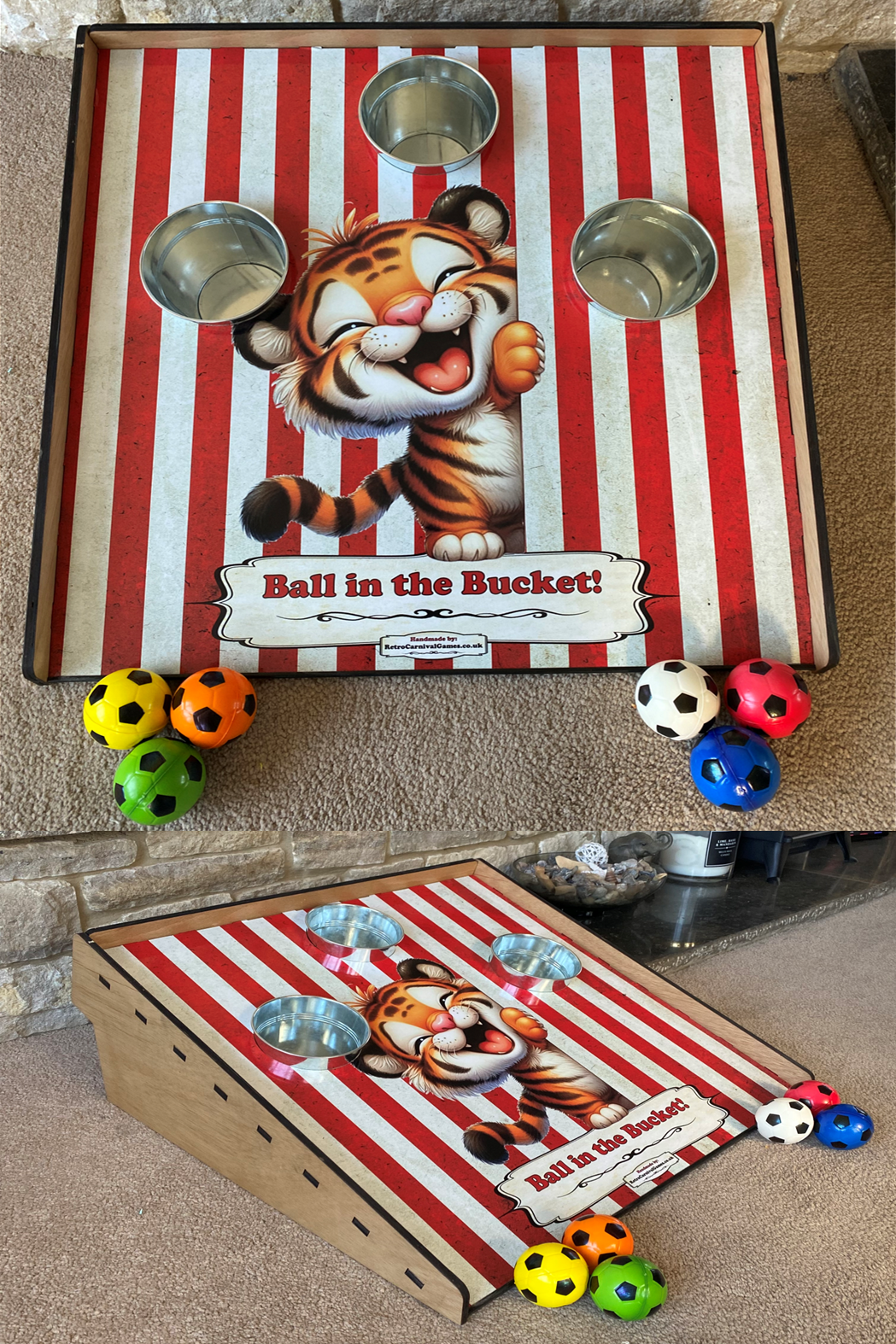 Tiger Ball in the Bucket